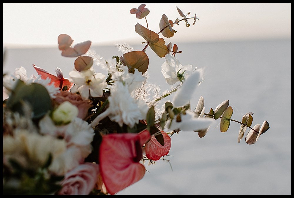 Bright floral arrangement with white and pink accents