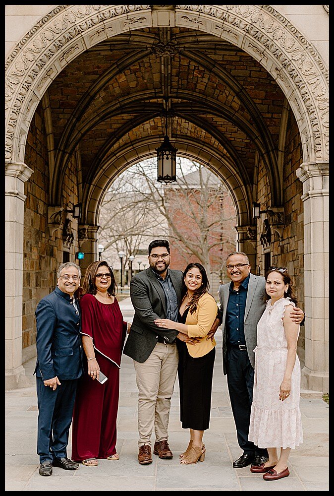  Family celebrating engagement 